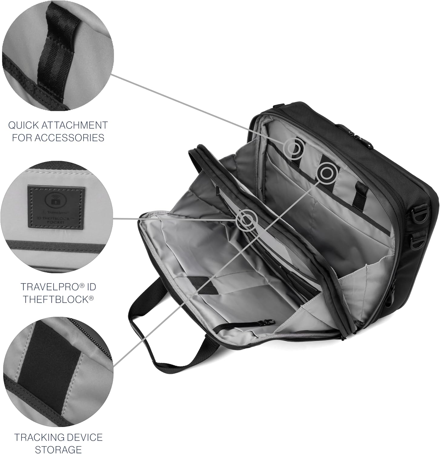 Travelpro Altitude Full Expansion Brief, Business Bag, 16 Inch Laptop, Work, Travel, Water Resistant, Men and