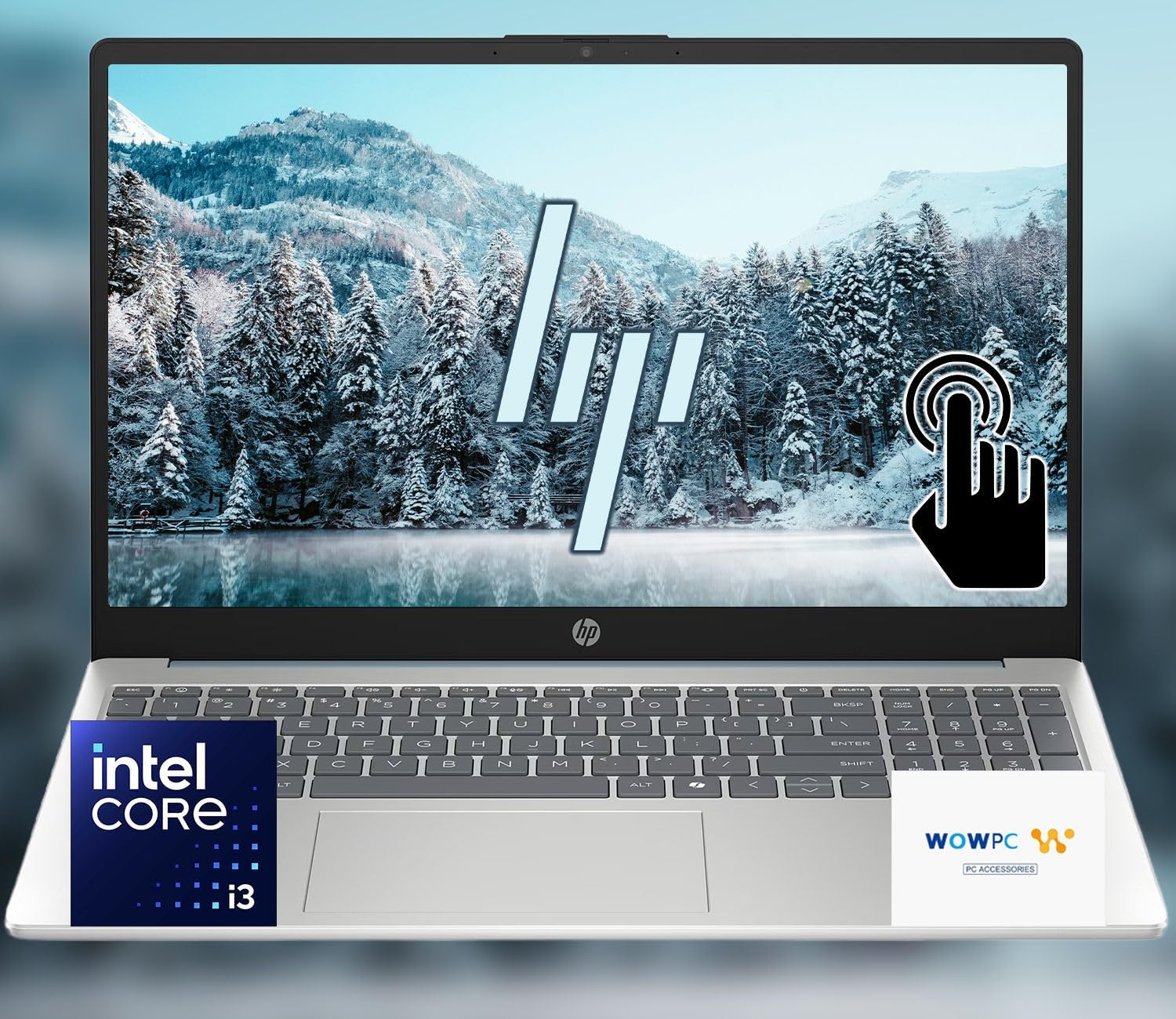 HP Pavilion Laptop, 15.6' FHD Touchscreen, Intel i3-N305, 16GB RAM 512GB PCIe SSD, Win 11 Pro, WiFi 6, FHD Audio, FHD Camera, Anti-Glare, Up to 10.25 Hrs Use, w/WOWPC Recovery USB