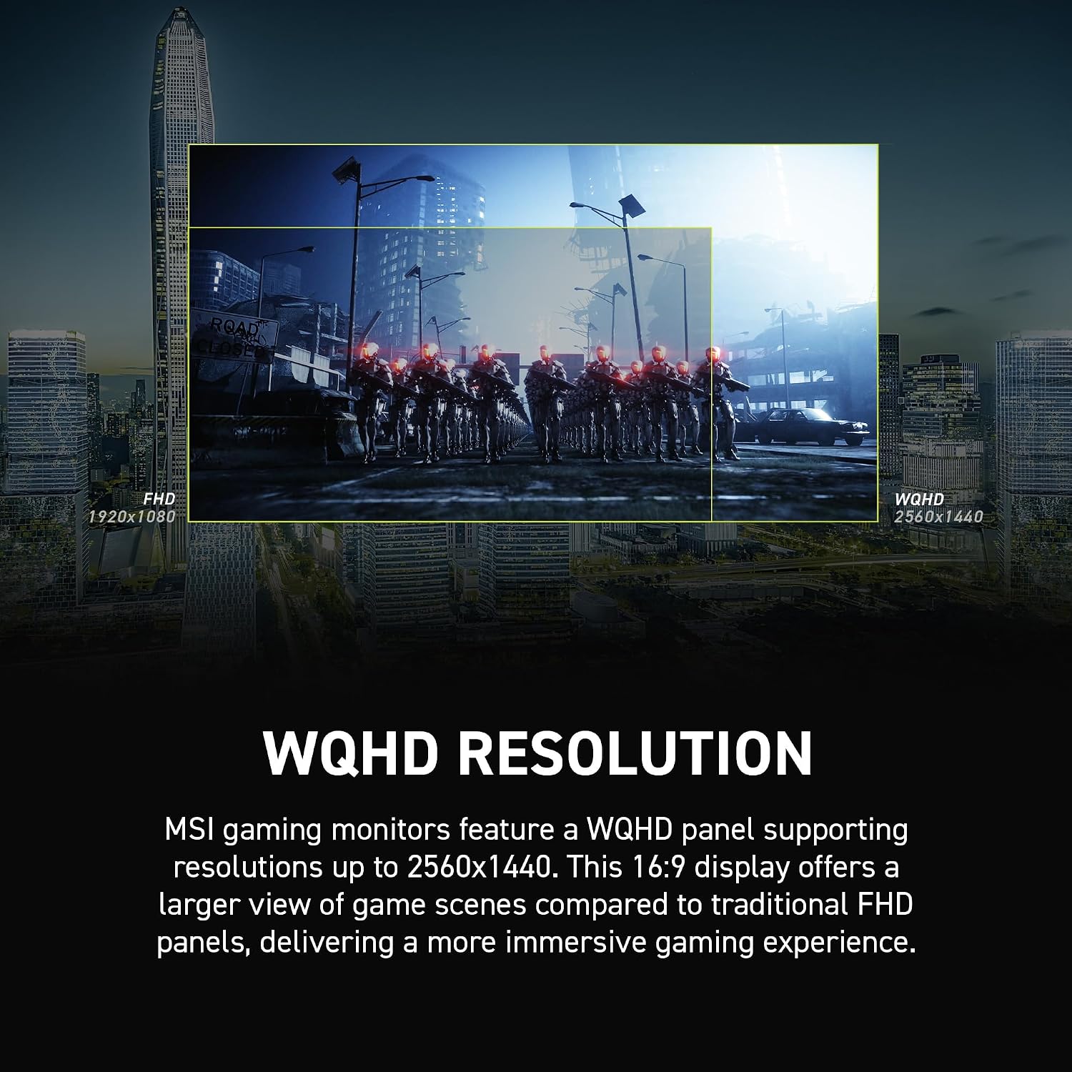 msi MAG 27CQ6F 27-inch 2560 x 1440 (QHD) Computer Monitor, 180Hz, FreeSync, HDR Ready, HDMI, VGA Port, Display Port, VESA Mountable, Tilt, Speaker, 0.5ms, Black