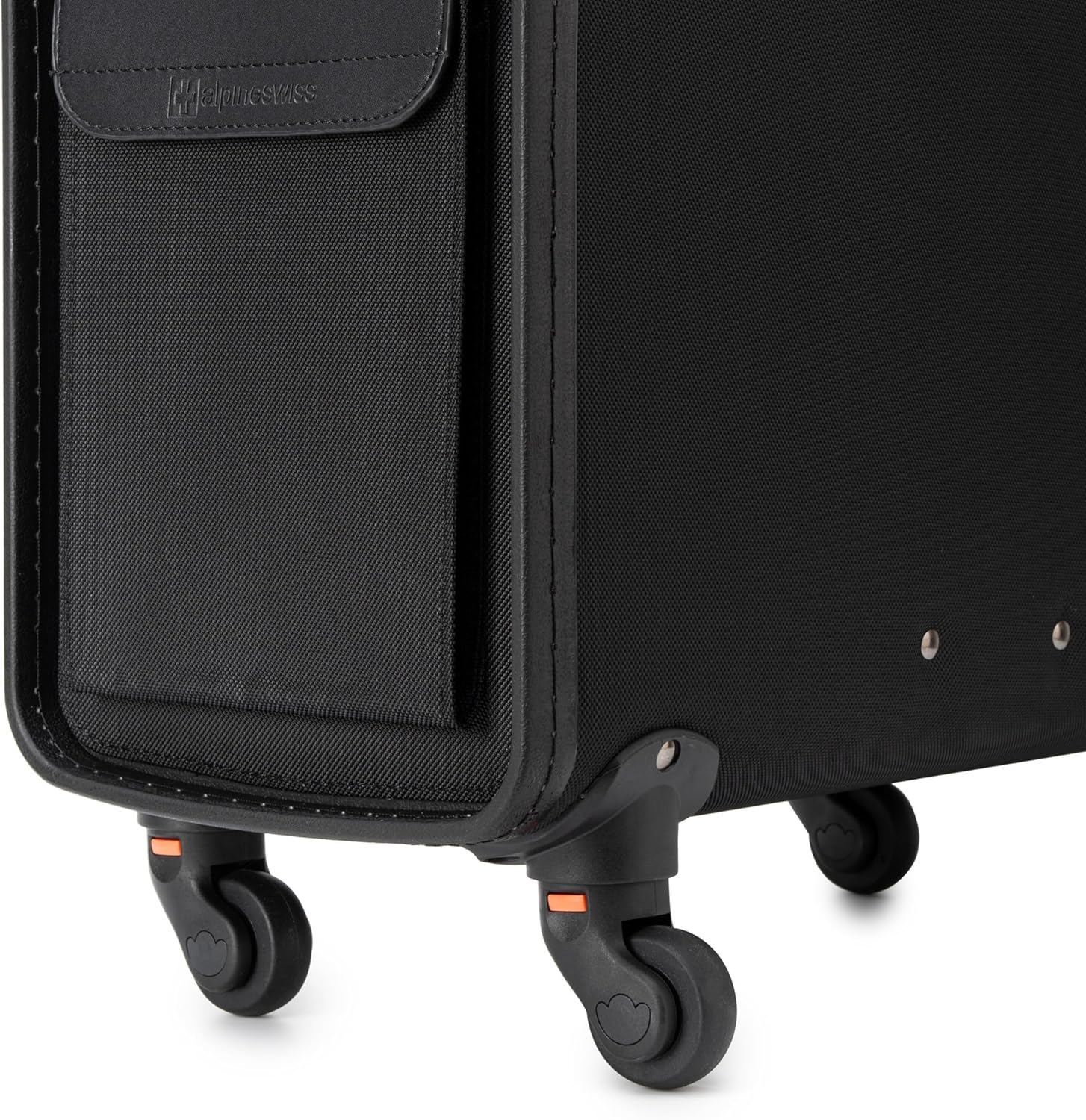 Alpine Swiss Wheeled Briefcase | Rolling Briefcase Locking Telescopic Handle 4 Replaceable Wheels | Pilot Lawyer Litigator Attache Case | 17' Laptop Compartment | Dual Combo Locks | Organizer Pockets
