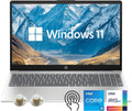 HP 15.6 inch Laptop, Intel i5 Processor Up to 4.4 GHz, 64GB RAM, 2TB SSD, HD Touch Screen, Intel Iris Xe Graphics, Windows 11 Home, Webcam, Wi-Fi, Bluetooth, Natural Silver, Alpacatec Accessory
