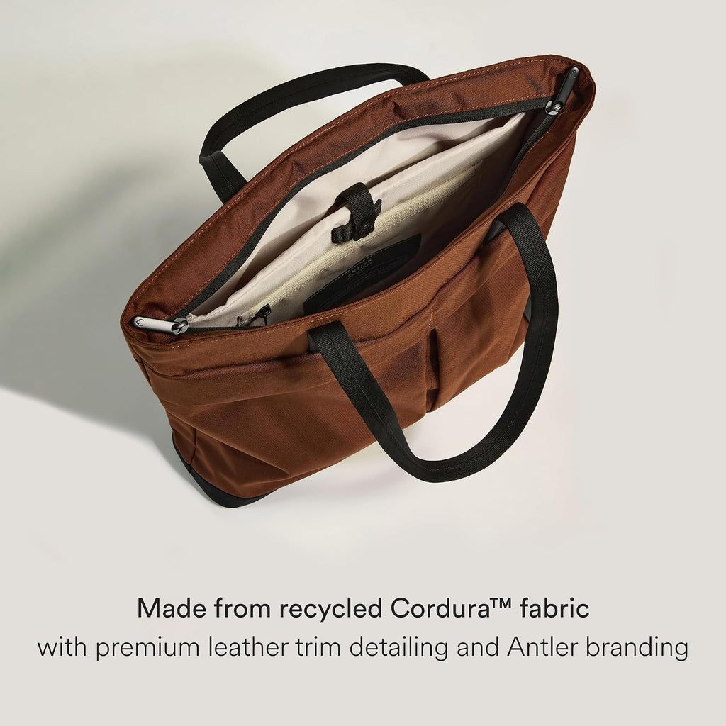 ANTLER - Urban Core Tote Bag, Laptop Bags for Women, Water-Resistant Everyday Handbag with Pockets, 16' Laptop Sleeve