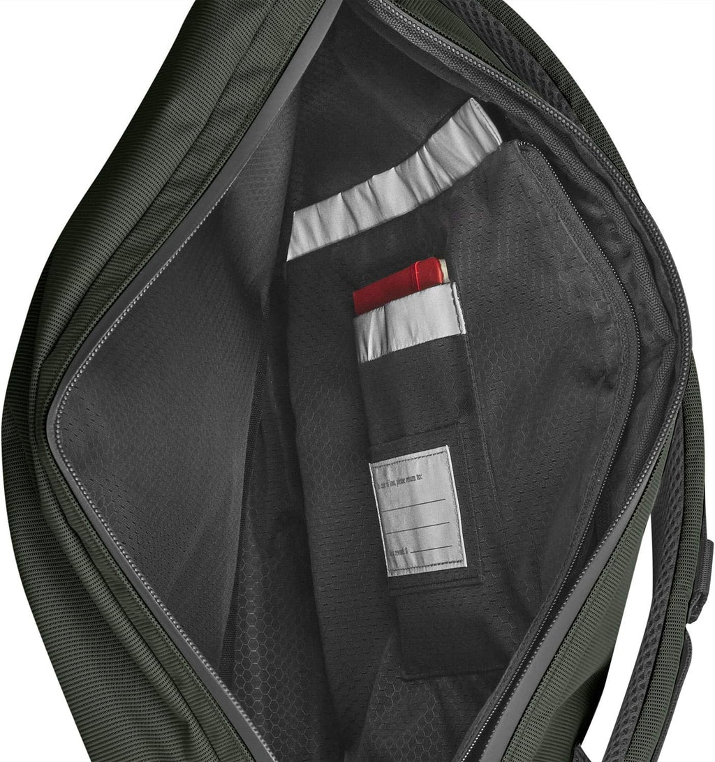 Moleskine ET20FMTRBKK6 Business Backpack, 15-Inch, Can Store Devices, Metro Roll Top Backpack, Moss Green