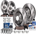 Detroit Axle - Brake Kit for 2002-2005 Ford Explorer Mercury Mountaineer Front & Rear Disc Brake Rotors Replacement Ceramic Brakes Pads 20pc Lug Nuts