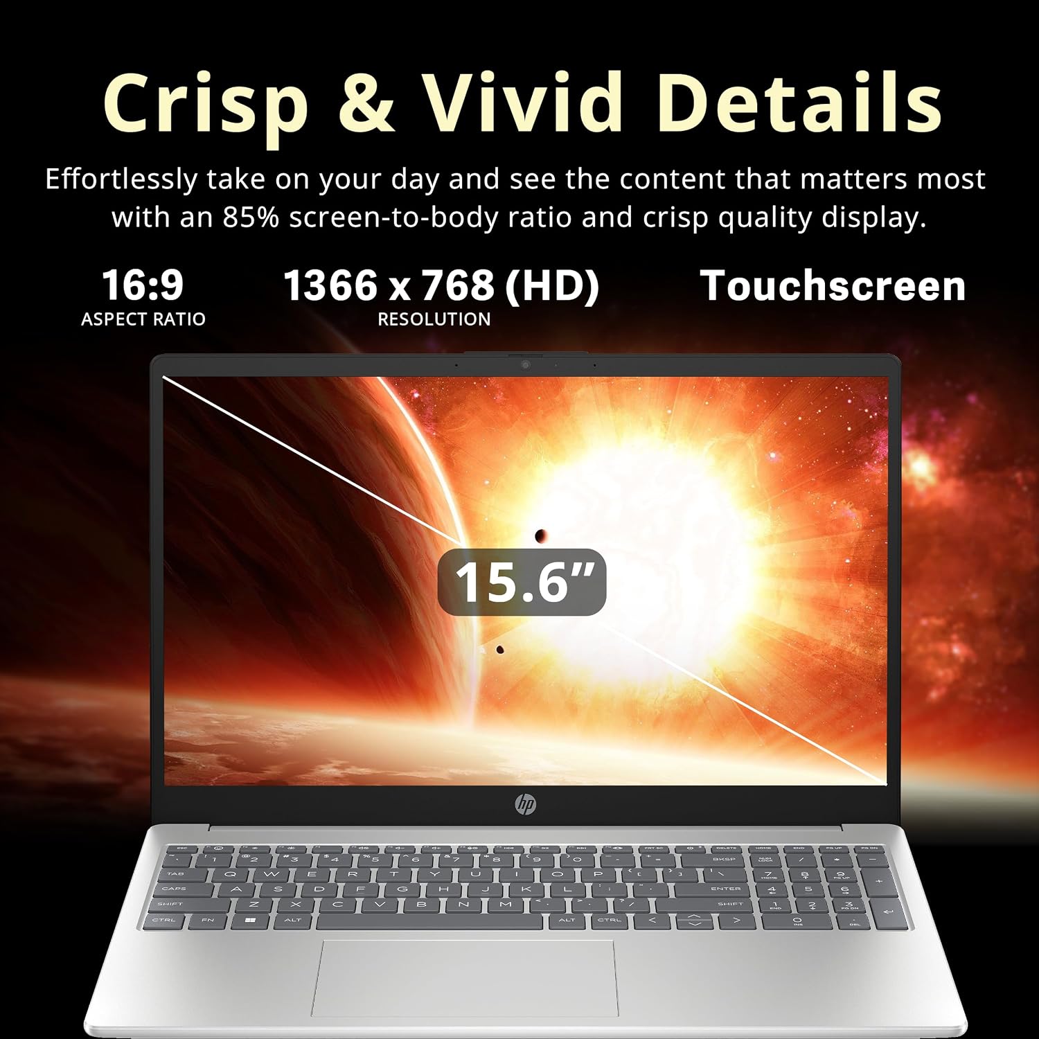 HP Pavilion 15.6' Touchscreen Laptop, Intel i3-1215U, 16GB RAM, 672GB Storage(512GB SSD + 160GB Docking Station Set), Intel UHD Graphics, Num Pad, Webcam, WiFi, Win 11 Pro, Silver