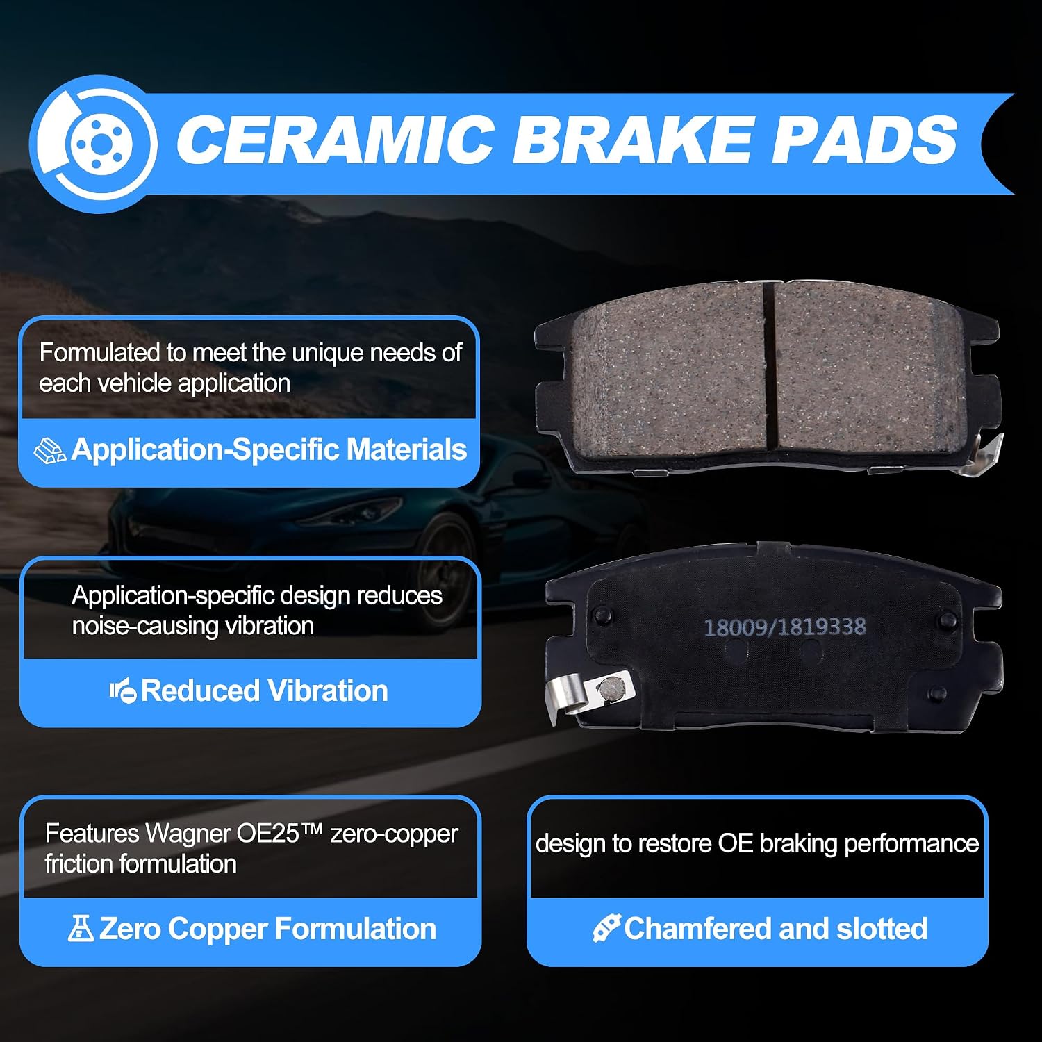 Rear Brake Pads And Rotors Kit Compatible With Chevrolet Equinox 2010-2017,For Gmc Terrain 2010-2017