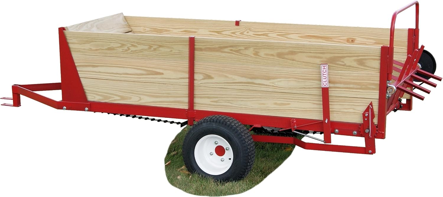 Model 600 25 Bushel Tow Behind Ground Driven Horse Manure Spreader Can Be Pulled Behind with ATV's, SXS Or Any Lawn Garden Tractors Including Zero Turn Mowers