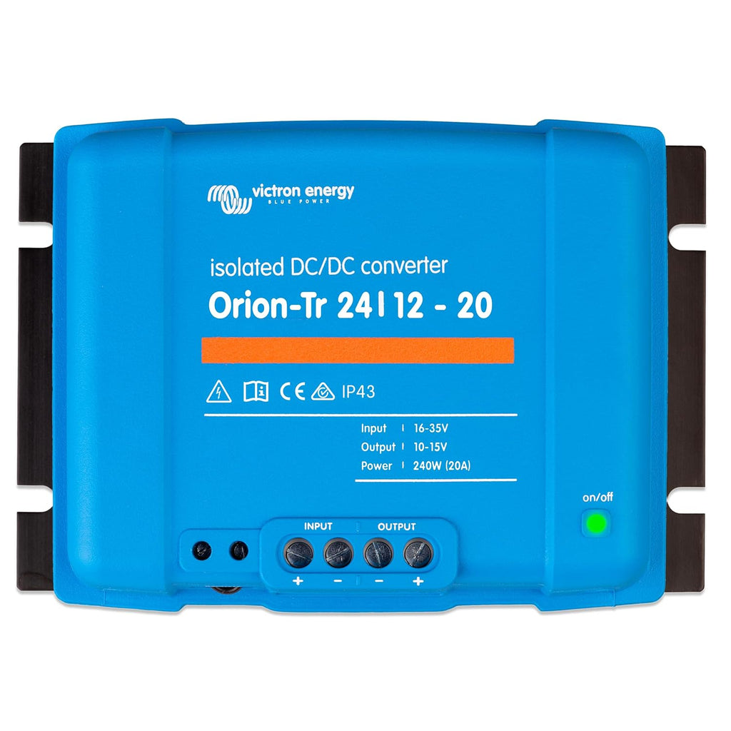 Victron Energy Orion-Tr DC to DC Converter - 24/12-Volt 20 amp 240-Watt - IP43 Protected - for Dual Battery Systems - Isolated