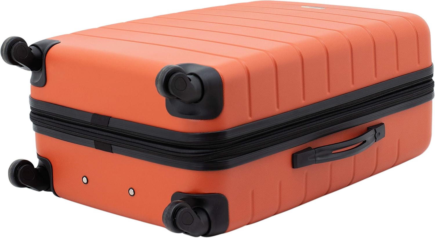 Wrangler Smart Spinner Hardside Luggage, 3 Piece Set, Burnt Orange