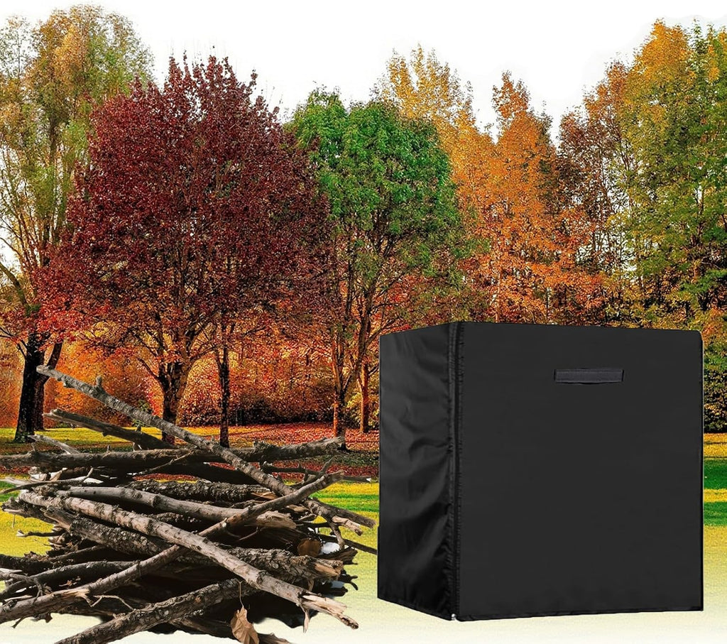 Heavy Duty Wood Chipper Shredder Protector Cover, Black 210D Oxford Fabric, Universal Outdoor Waterproof Mower & Leaf Mulcher Cover for Garden Backyard Equipment(118x55x63in)