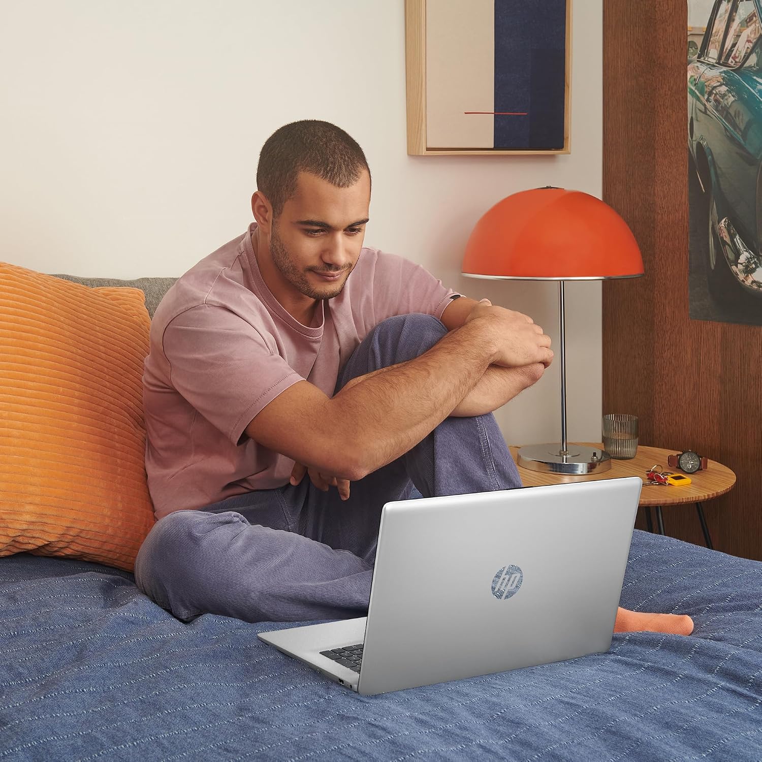 HP Touchscreen Laptop, 17.3' Business Laptop Computer, Windows 11, 16GB RAM 1TB SSD, AMD Ryzen 5 7430U, HD+ 1600 x 900 Display, Camera Privacy Shutter, SageNova Earphones, Silver