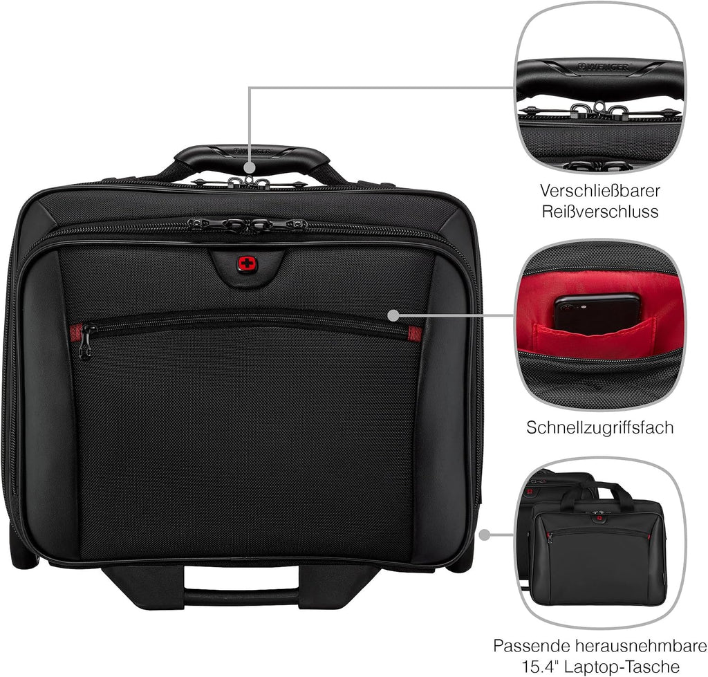 Wenger Patriot Rolling Case Blk Up To 17IN Laptop with notebook Case (WA-7953-02F00)