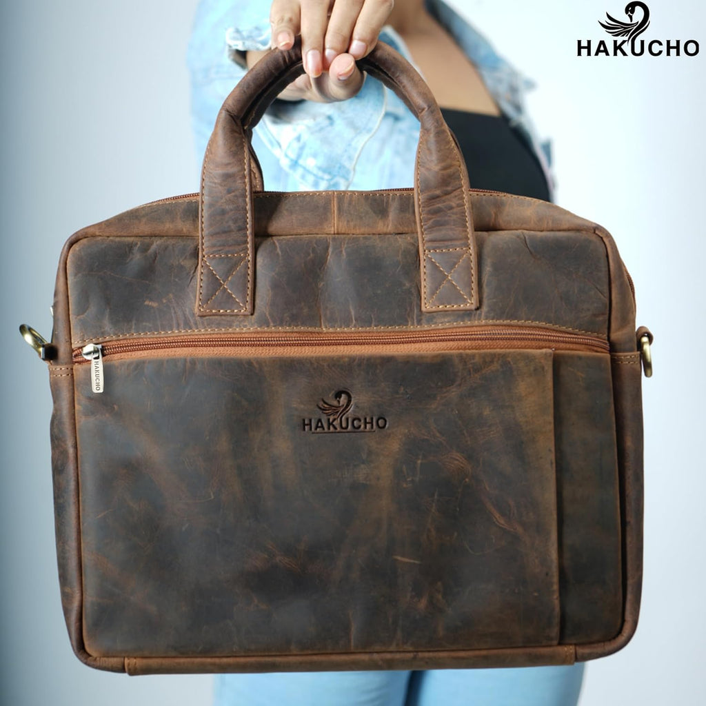 Laptop Bag 16 Inch : The Vintage Leather Collection