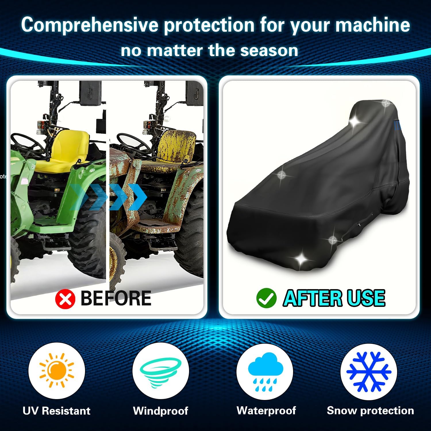 600D Tractor Cover (Larger)