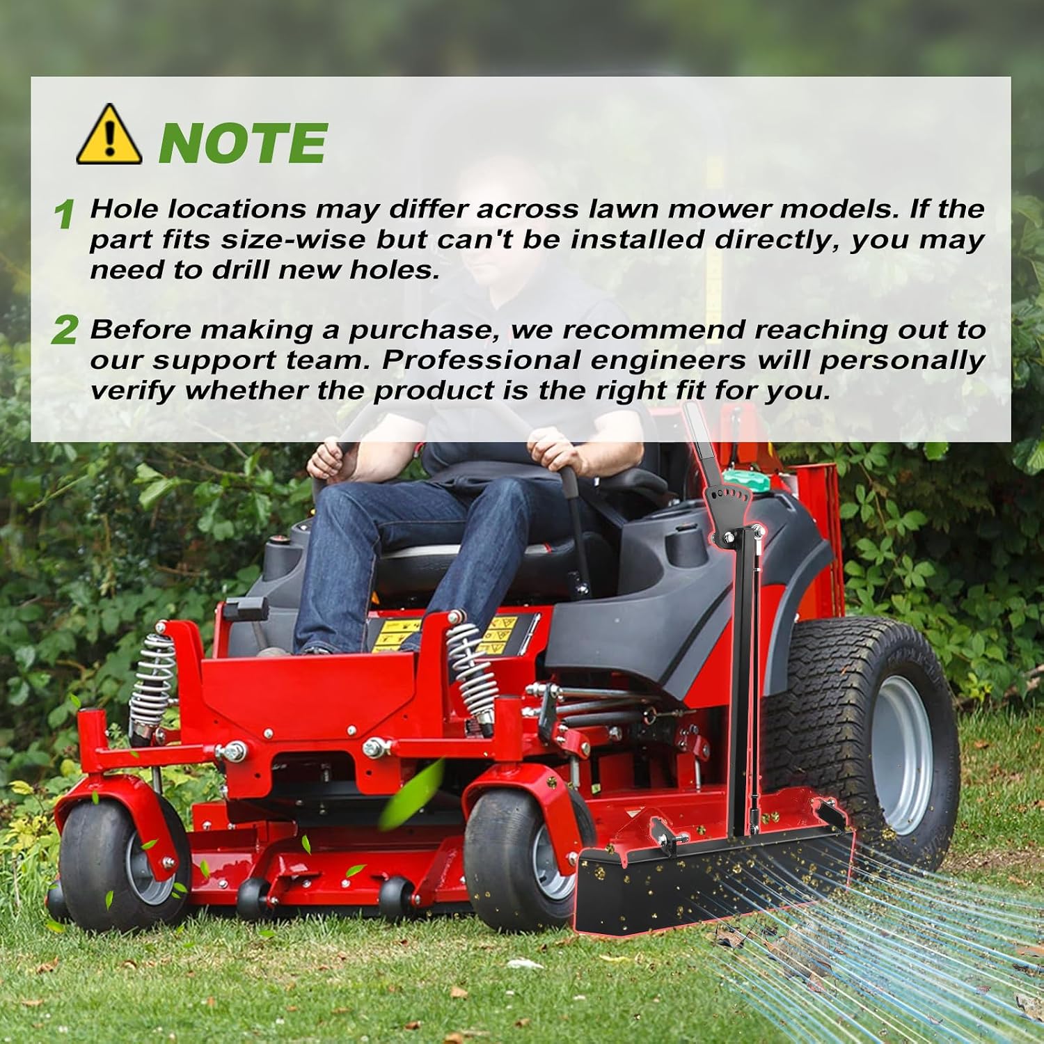 Mower Chute Blocker, Fit for Ferris IS700Z ISX800 ISX2200 ISX3300, Fit for Ferris 60' ICD Deck Mowers & Snapper PRO, Precision Grass Discharge Control