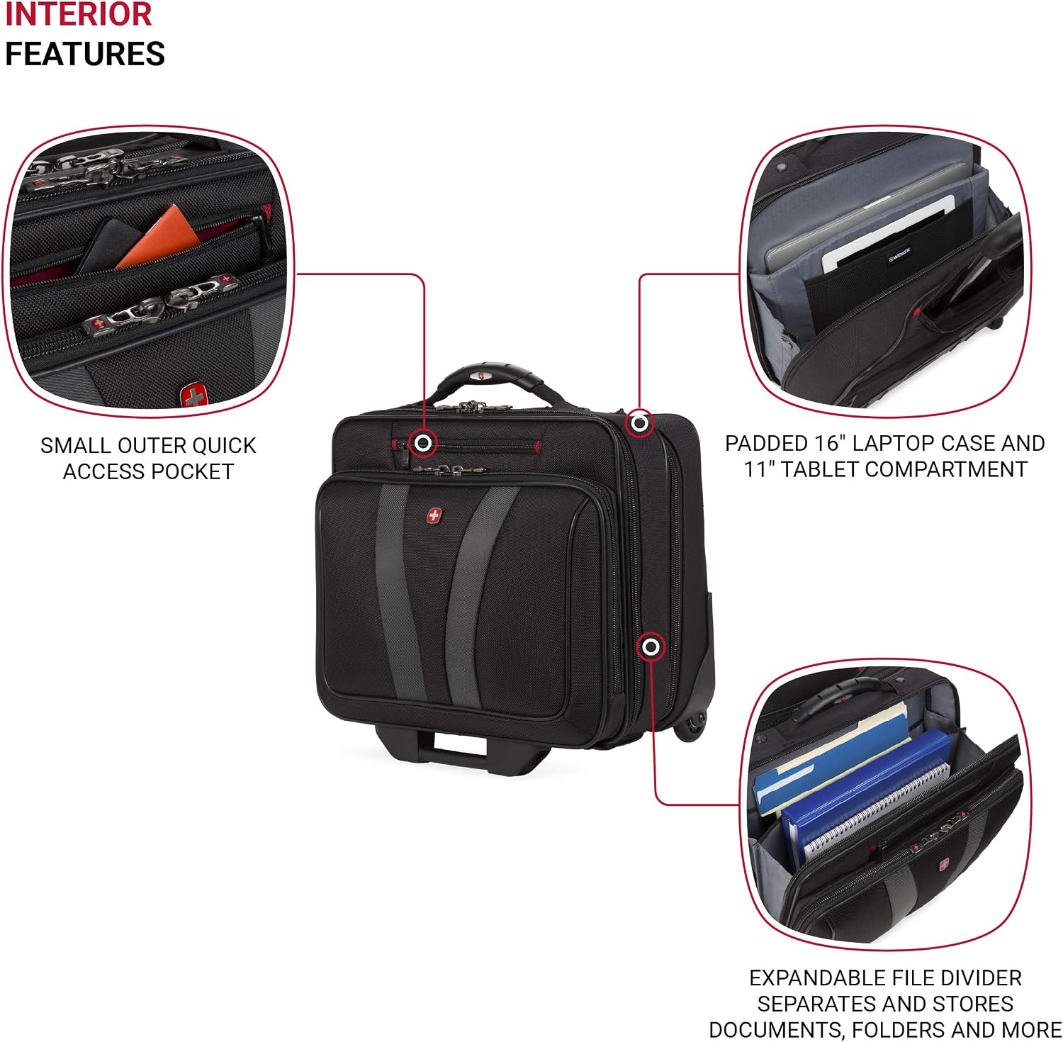 Wenger luggage Granada Pro 15.6-Inch, Black