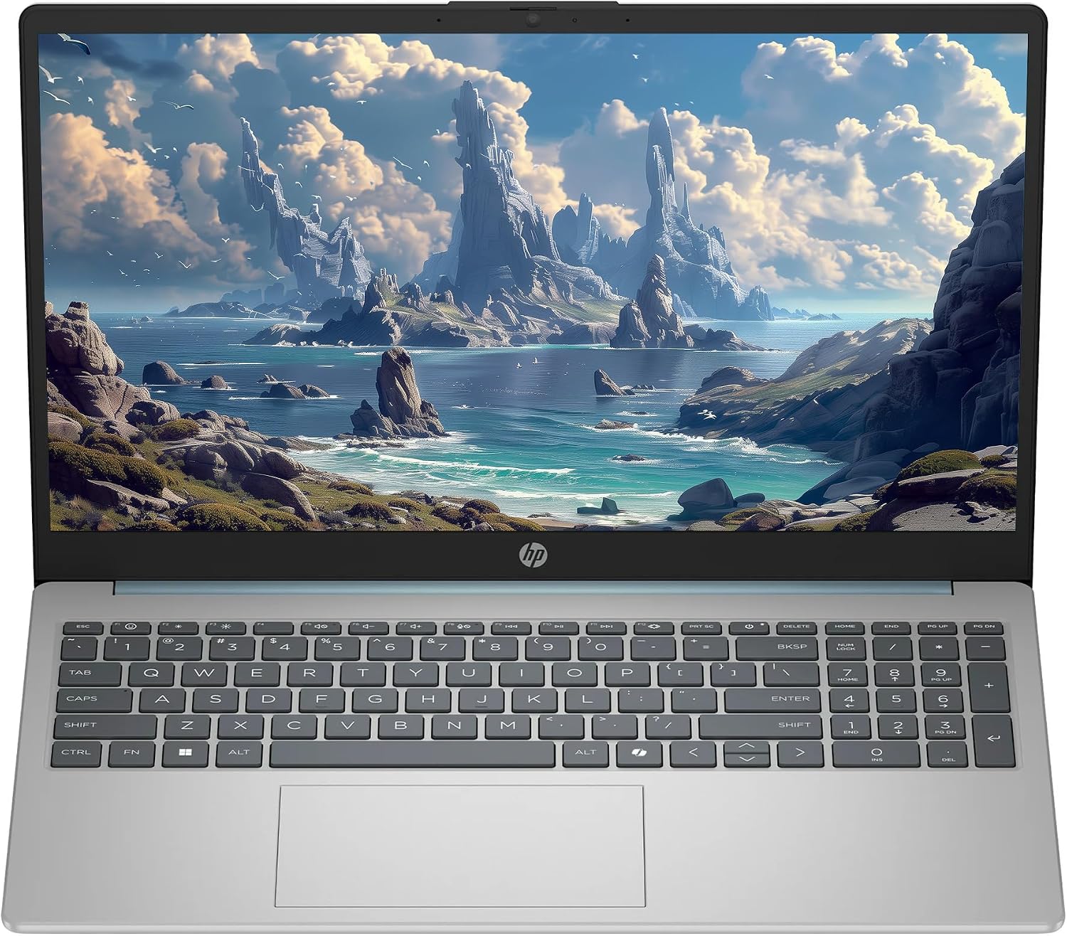 HP Touchscreen 15.6' Business Laptop Computer, Windows 11 Pro 16GB RAM 512GB SSD, Intel Core i3-N305 Processor, FHD IPS LED Display, Microsoft Office Lifetime Suite, SageNova Earphones, Moonlight Blue