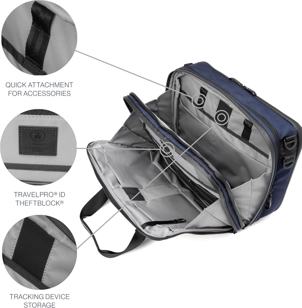 Travelpro Altitude Full Expansion Brief, Business Bag, 16 Inch Laptop, Work, Travel, Water Resistant, Men and