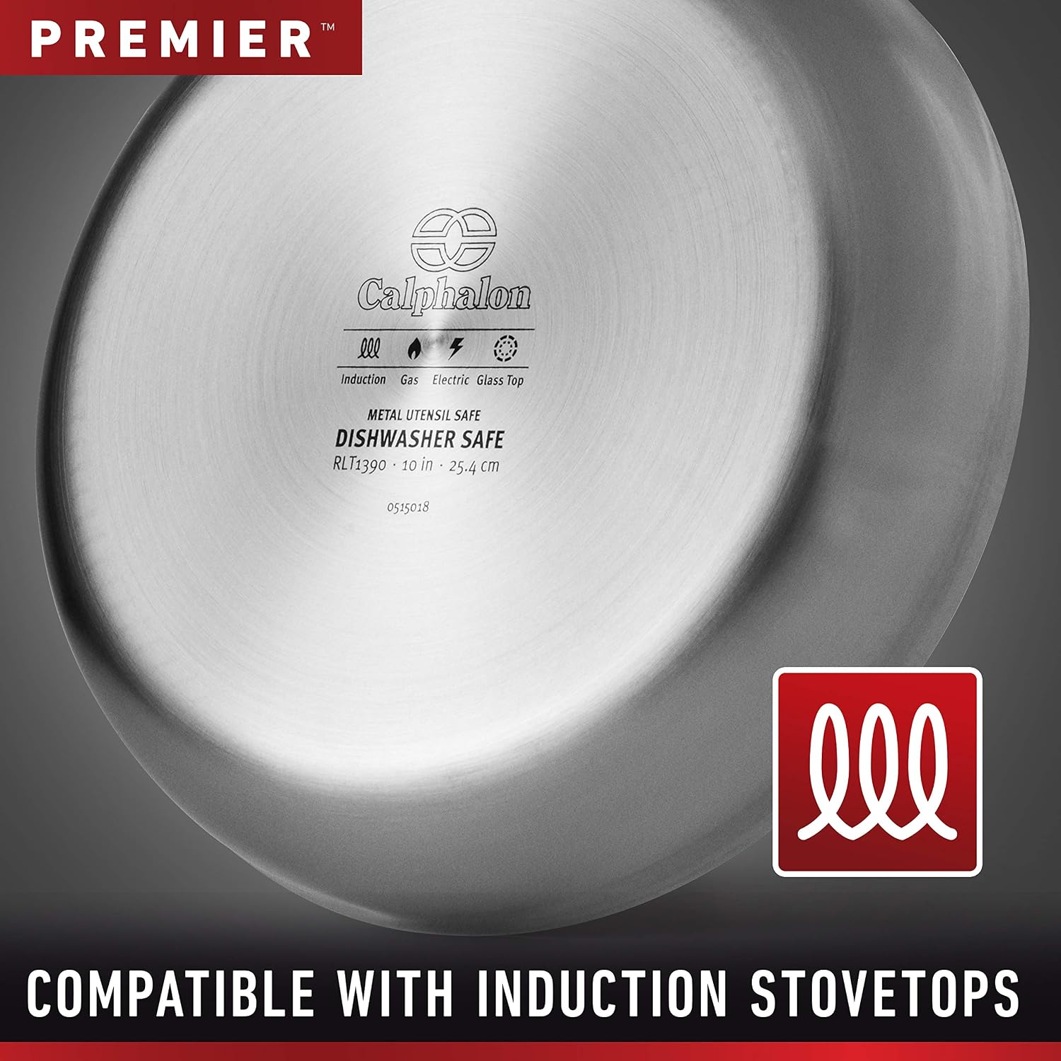 Calphalon 3-Ply Stainless Steel Cookware Set 13 Piece Includes Frying Pans, Pots and Pans Set, Induction, Metal Utensil Safe, Oven Safe 500F,PFOA Free, Silver