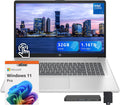 HP 17.3' HD+ Touchscreen Laptop, Intel Core 5 120U, 32GB DDR4, 1.16TB Storage (1TB SSD+160GB Docking Station Set), ‎Intel Graphics, 720p HD Camera, Wi-Fi 6, Win 11 Pro, Silver