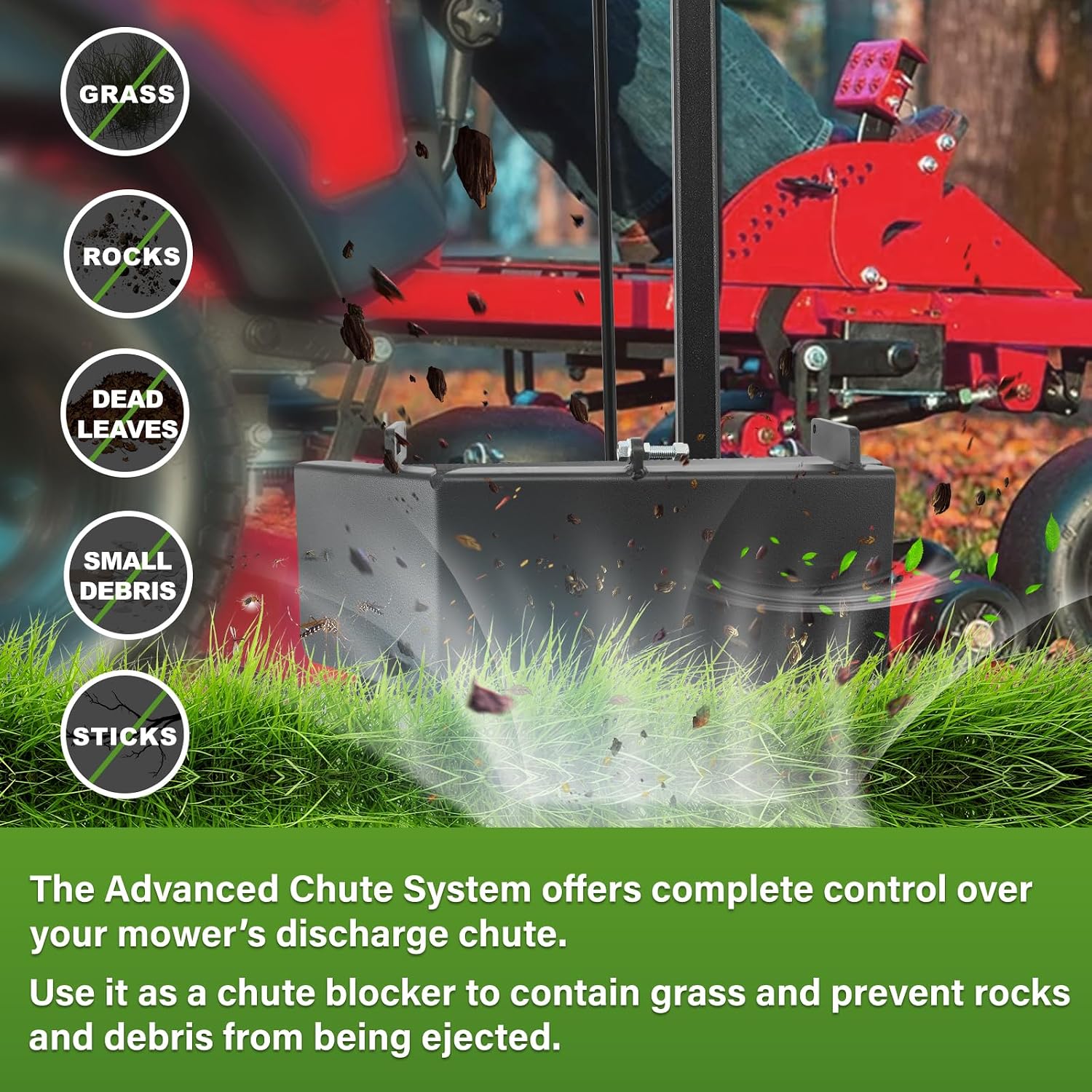 Mower Chute Blocker, Fit for Ferris 52' IS700z ISX800 IS2100z ISX2200, Fit for Ferris IS600z 52' Non ICD, Fit for Ferris Simplicity 52' Citation XT, Fit for Ferris Snapper Pro 52' S125XT