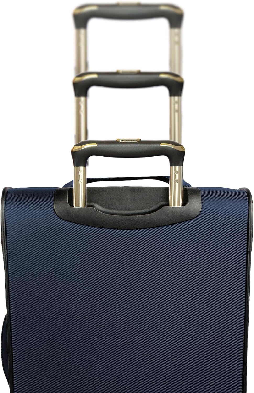 Kenneth Cole REACTION Chelsea 2-Piece Bundle - 20' Chevron Expandable 8-Wheel Carry-On Suitcase & Matching 15' Laptop Backpack, Navy