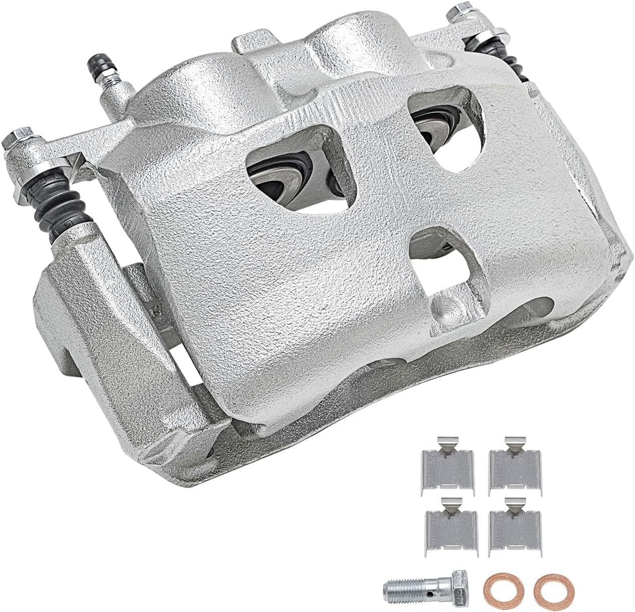 Detroit Axle - 2 Front Brake Calipers for 2010-2011 Ford F-150 Lincoln Mark LT 2010-2021 Expedition Navigator, Disc Brake Calipers w/Bracket Replacement