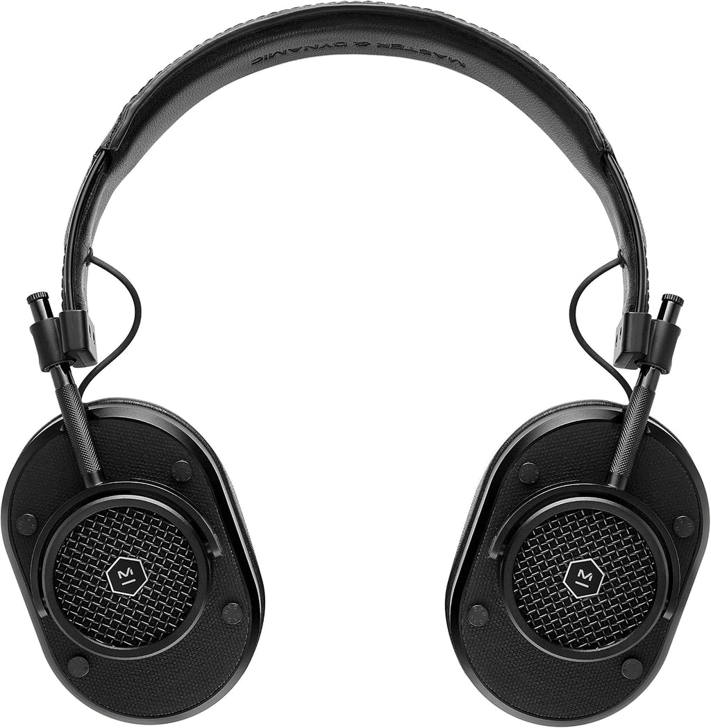 MASTER & DYNAMIC MH40 Wireless Over-Ear Headphones - Noise Isolating with Mic - Professional Studio Headphones with Bluetooth Capability, Black