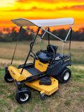 Sun Pro Series Lab Certified 50+UPF Quick Release Sun Shade Canopy for Zero Turn Lawn Mower - Fits John Deere, Kubota, Cub Cadet, Troy-Bilt & Other Brands - Reduce Heat and Glare! Umbrella Canopy!