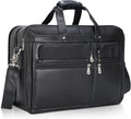 Polare 17'' Napa Leather Briefcase Laptop Attache Case Messenger Bag For Men Fits 15.6'' Laptop