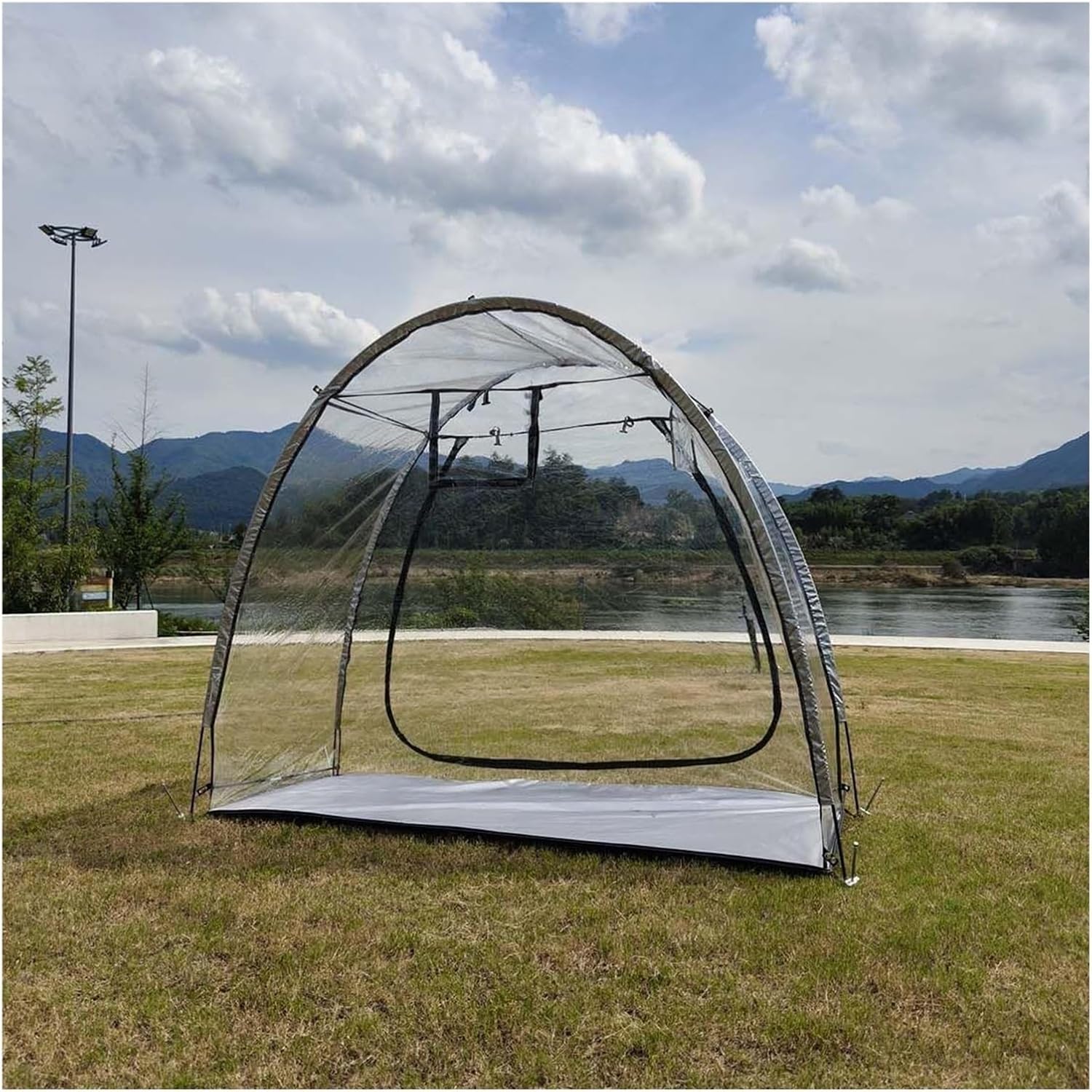 Bike Cover Waterproof Outdoor Travel Bike Storage Shed Tent Dimensions 200x80x165CM For Motorcycle, Garden Tools, Lawn Mower(E)