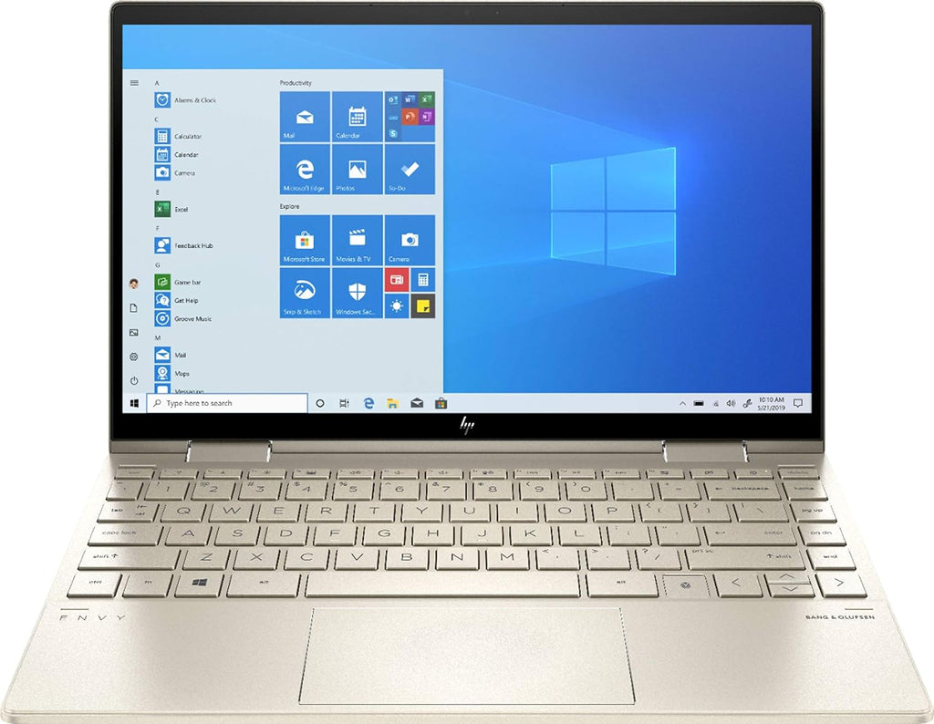 HP Envy x360 2-in-1 13.3' FHD IPS Touchscreen Laptop Intel Evo Platform 11th Gen Core i7-1165G7 8GB Memory 512GB SSD Pale Gold - Backlit Keyboard -Fingerprint Reader -Thunderbolt (Renewed)