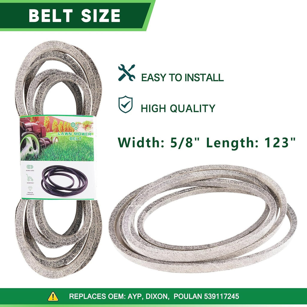46 Inch Deck Spindle Belt Idler Rebuild Kit Fit for Husqvarna RZ4623 RZ4621 Dixon Speed ZTR 46 Mower Includes (2) 174356 174358 Spindle (2) 21546611 Blade (2) Idler 539132728 196104 (1) Belt 539117245