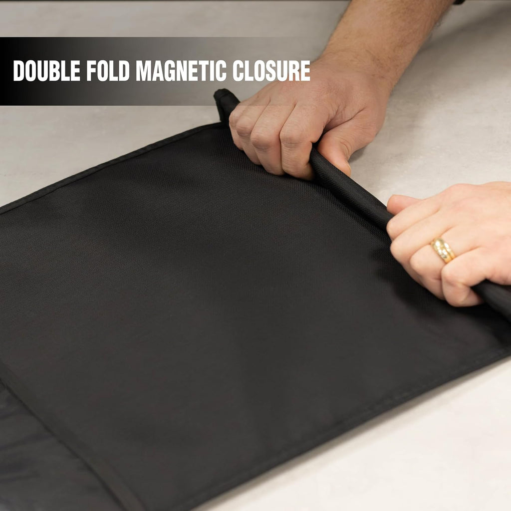 Faraday Defense Faraday Bag Jacket Pro for XL Laptops | Magnetic Closure, Shielding - Law Enforcement & Military, Travel & Data Security, Privacy, Anti-Tracking Anti-Hacking Black (Laptop XL)