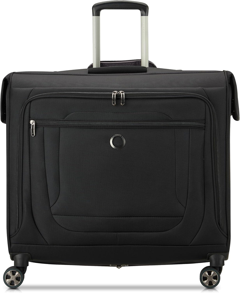 DELSEY PARIS Helium DLX - Rolling Garment Bag with Spinner Wheel - Lightweight Travel Garment Bag - SECURITECH Zip - Suit and Dresses Rolling Travel Bag - Checked Size, Black