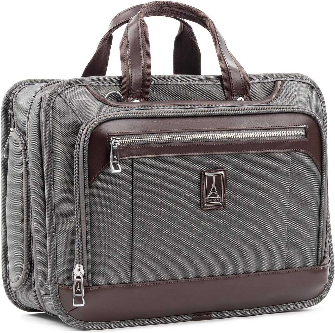 Travelpro Platinum Elite Expandable Business Laptop Briefcase, Fits up to 15.6 Laptop, Work School Travel, Men and Women