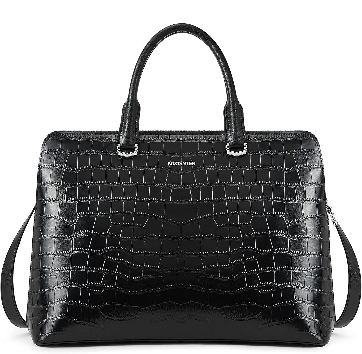 BOSTANTEN Briefcase for Women Leather 15.6 inch Laptop Shoulder Bag Office Work Crossbody Handbag