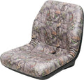 Uni Pro Camo Universal Bucket Seat for Lawn Mowers, ATV/UTV, Tractors, Construction, more. Fits John Deere, Hustler, Case, Arctic Cat, more. Check mounting.