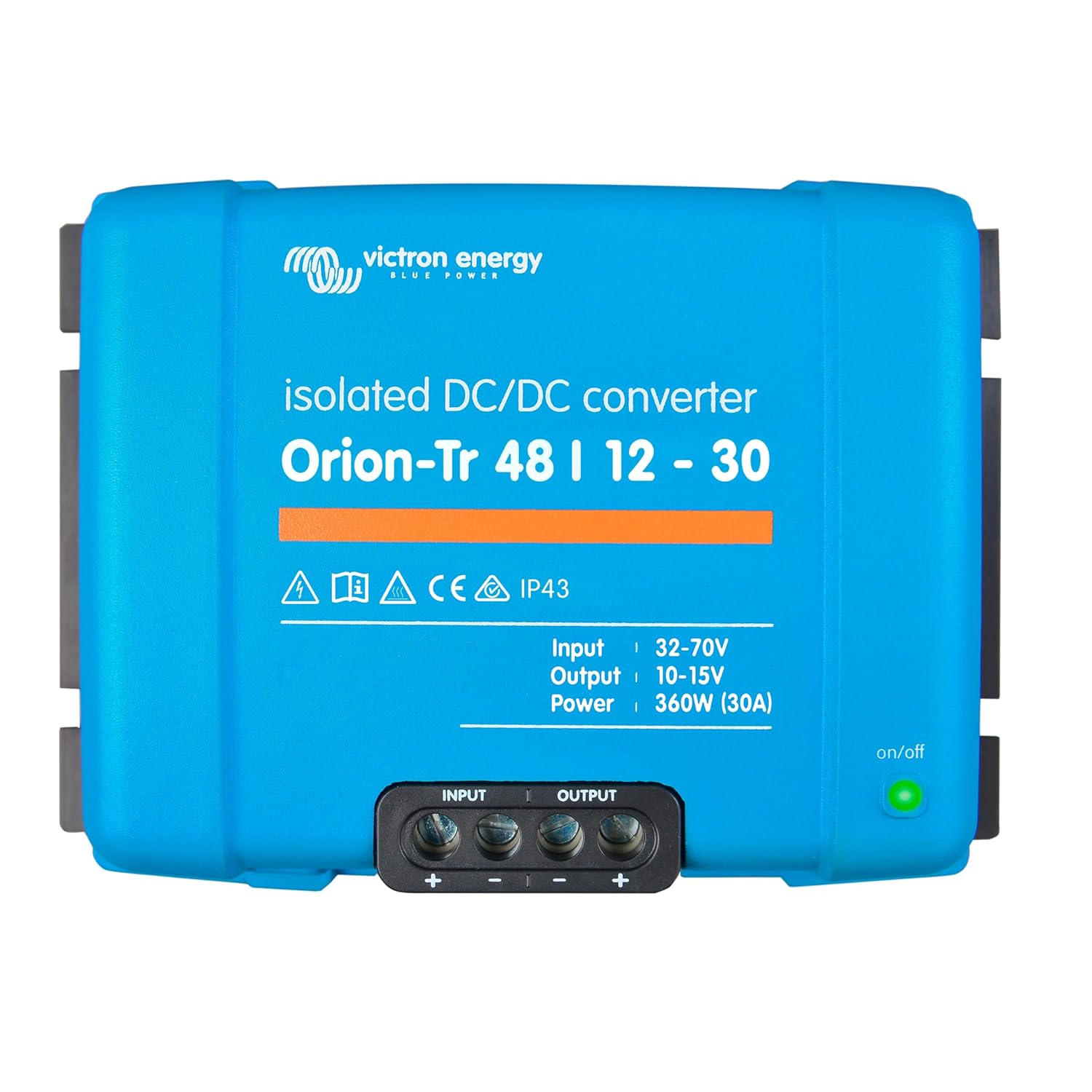 Victron Energy Orion-Tr DC to DC Converter - 48/12-Volt 30 amp 360-Watt - IP43 Protected - for Dual Battery Systems - Isolated