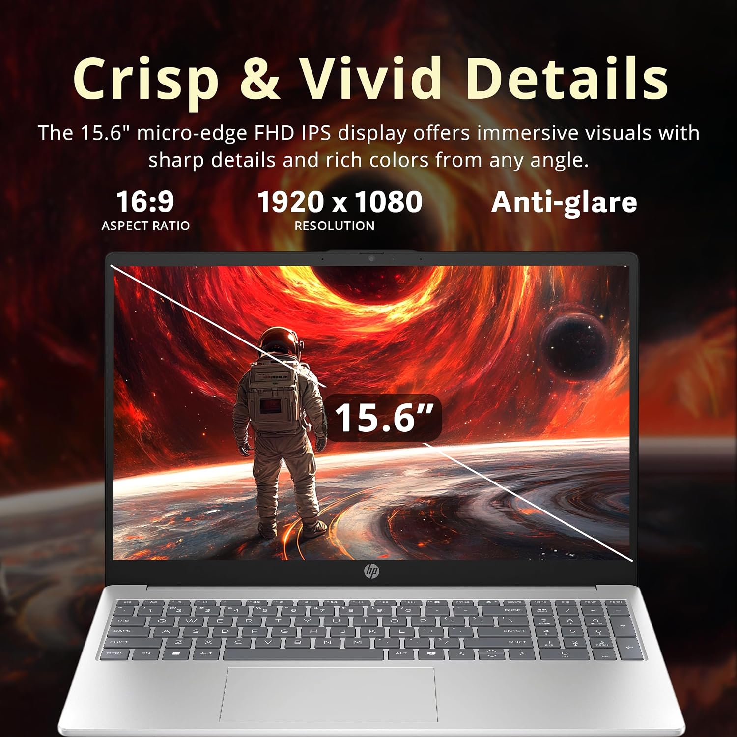 HP 15.6' FHD Laptop, AMD Ryzen 7 5825U, 32GB DDR4 RAM, 2.28TB Storage (2TB SSD+288GB Docking Station Set), AMD Radeon Graphics, Numeric Keypad, 720p HD Camera, Wi-Fi 6, Windows 11 Pro, Silver