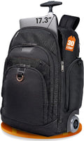 EVERKI Atlas Wheeled 2 Rolling Backpack - Business 30L Travel Backpack with Grey Replaceable Wheels for Professional, RFID-Blocking, Books, Quick-Access Pocket & 13' to 17.3' Laptops - (EKP122BG-ECO)