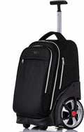 NEW TILAMI 19 inch Rolling Backpack Teens Rolling Backpack Cute Wheeled Laptop Backpack Bookbag Roller Travel Bag College, Black