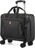 star cloud Rigid Frame Rolling Laptop Bag on Wheels, Rolling Briefcase with USB & Type-C Charging Port,Water Resistant Rolling Computer Bag for 17.3 Inch Laptop, Work Travel and Business
