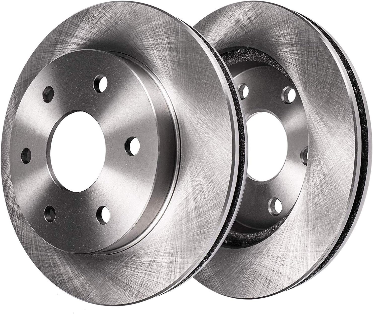 Detroit Axle - 4WD Front Brake Kit for Ford F-150 Lincoln Mark LT [6 Lug] Disc Brake Rotors Ceramic Brakes Pads 12pc Wheel Lug Nuts 2004 2005 2006 2007 2008 Replacement