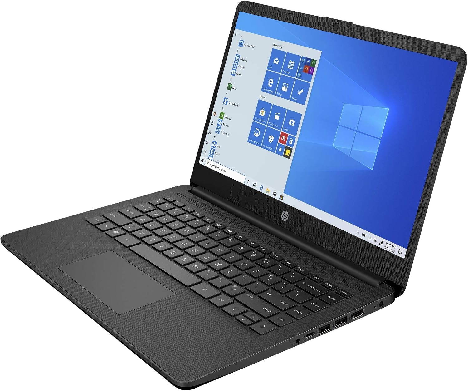 HP 14 Laptop, AMD 3020e, 4 GB RAM, 64 GB eMMC Storage, 14-inch HD Touchscreen, Windows 10 Home in S Mode, Long Battery Life, Microsoft 365, (14-fq0050nr, 2020)