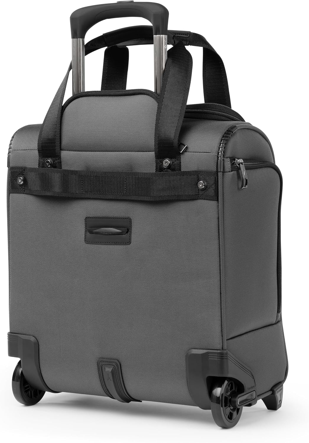Travelpro Crew Classic Lightweight Softside Luggage, Rolling Underseat Carry on Bag, 14' Laptop or Tablet Sleeve, Men and Women, 17-Inch, Titanium Grey