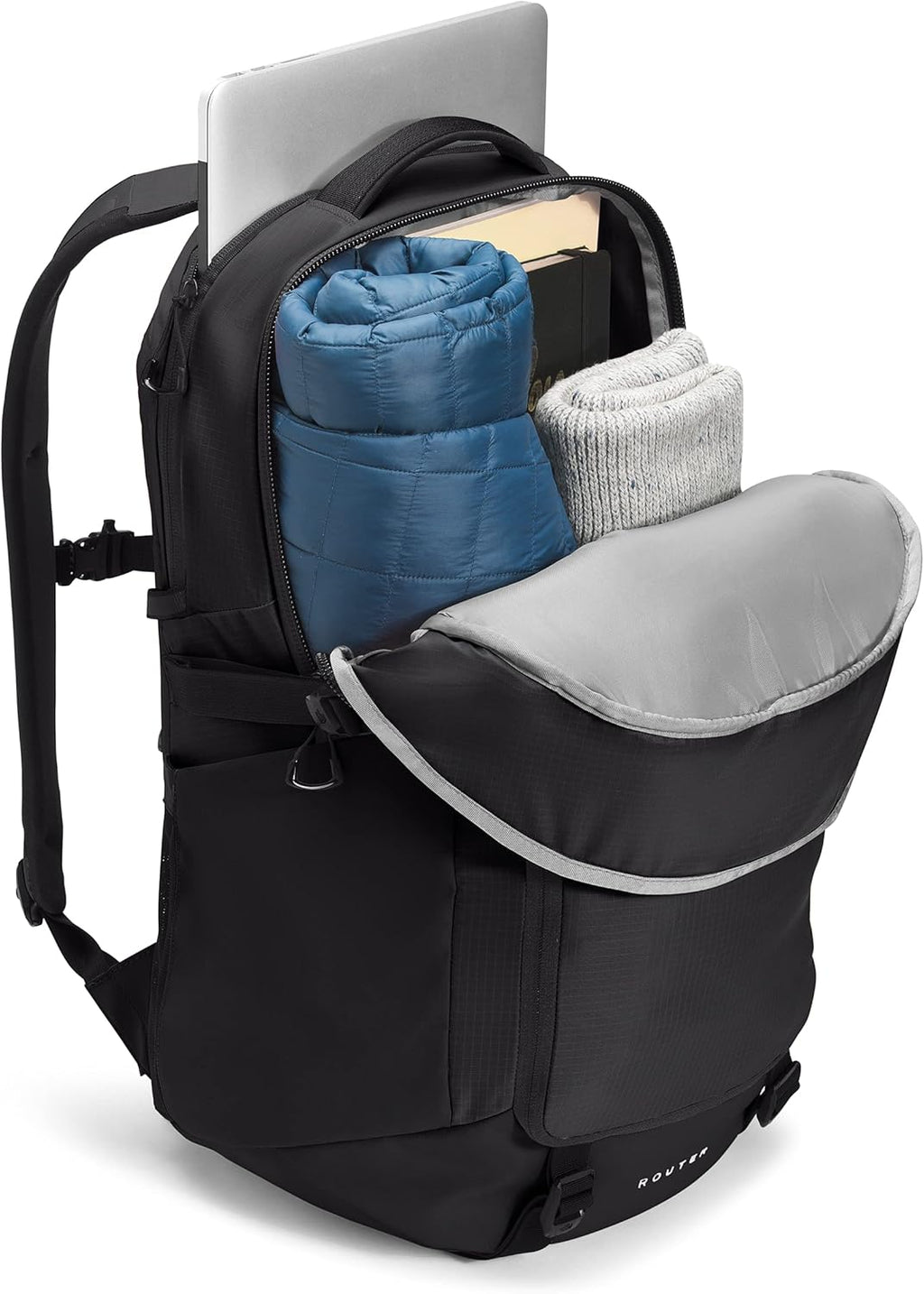 The North Face Router Everyday Laptop Backpack, TNF Black, One Size