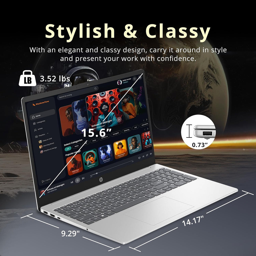 HP Pavilion 15.6' HD Touchscreen Laptop, Intel i5-1235U, 16GB RAM, 672GB Storage(512GB SSD + 160GB Docking Station Set), Intel Iris Xe Graphics, Num Pad, 720p Webcam, Wi-Fi 6E, Win 11 Pro, Silver