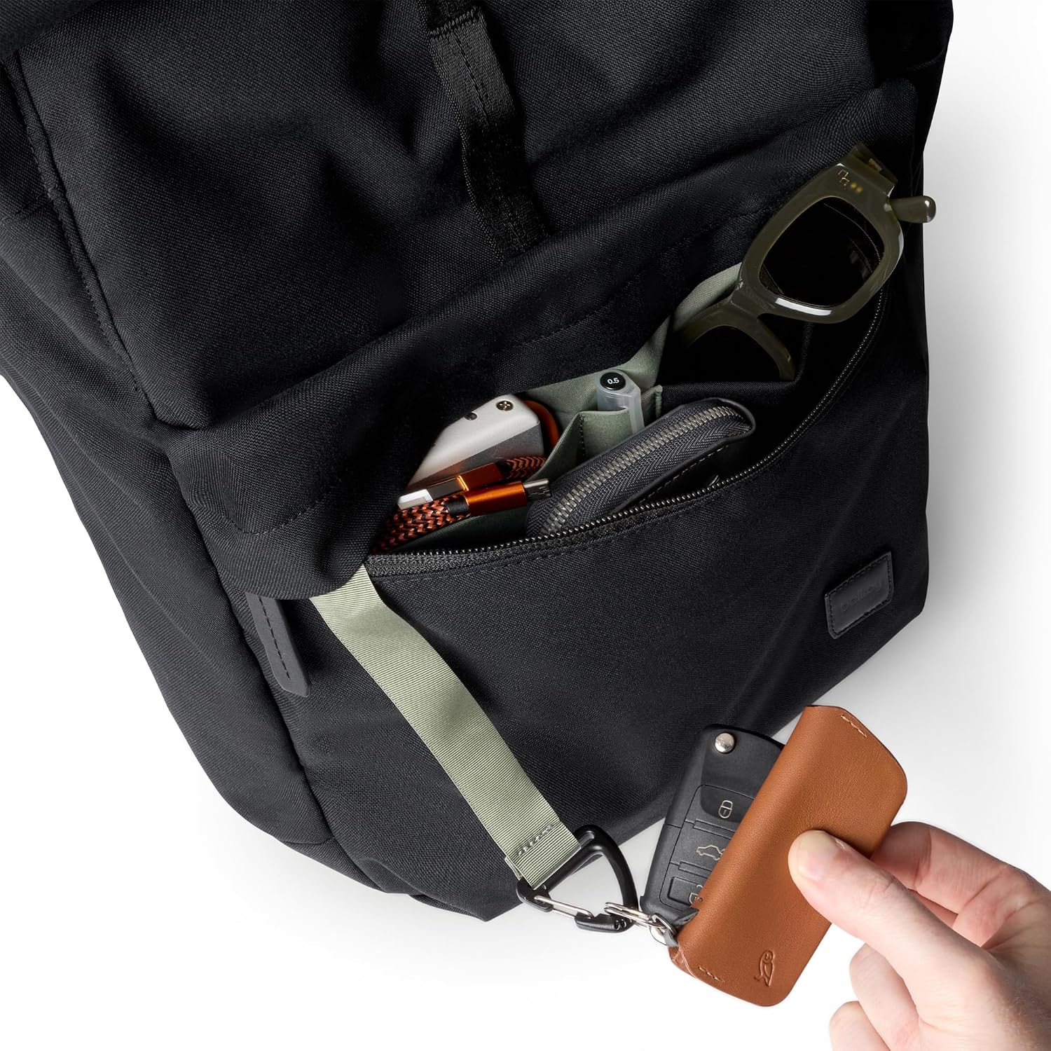 Bellroy Classic Rolltop (commuter backpack with 16' laptop sleeve, luggage pass-through, and two access points) - Black