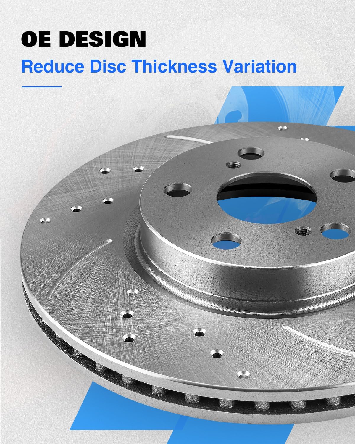 Anpulsero Rear Brake Kit Compatible with Chevy Silverado 2500 3500, Silverado 2500/3500 HD, Suburban 2500; Compatible with GMC Sierra 2500/3500, Yukon XL 2500, Brakes Rotors and Pads, 330.2mm(13in)